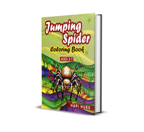 Jumping Spiders Coloring Book